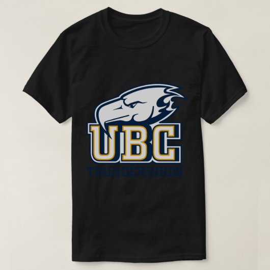 UBC (Thunderbirds)ロゴ3クラシックのTシャツ Tシャツ (デザイン正面)