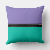 Ube & Amazoniteカラー無地の背景 クッション (裏面)