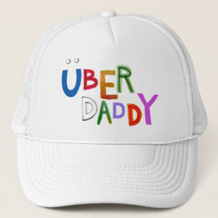 Uberのお父さんのよいパパの父によってすごいおもしろいの芸術の単語 キャップ