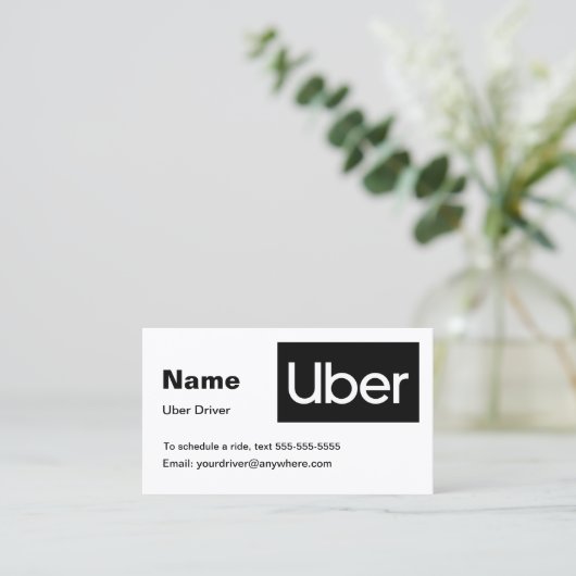 Uberの名刺 名刺 (スタンド正面)