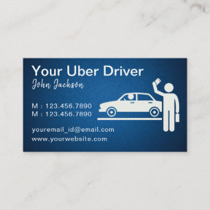 Uberの独立した高級ドライバの名刺 名刺