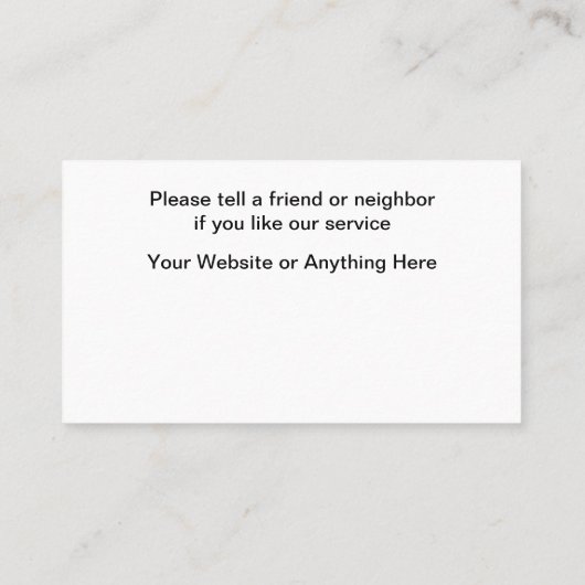 Uberの運転免許証に乗るユニーク 名刺 (裏面)