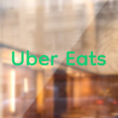 Uberデリバリ食べードライバのウィンドウデカール ウィンドウサイン (シート2)