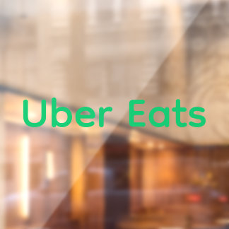 Uberデリバリ食べードライバのウィンドウデカール ウィンドウサイン