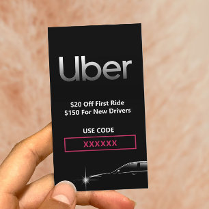 Uberドライバのプロフェッショナル参照 名刺