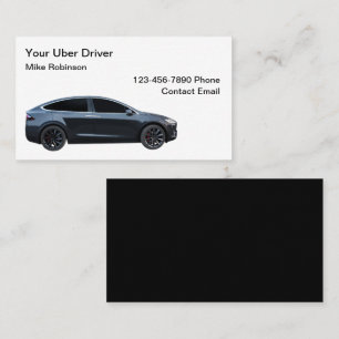 Uberドライバーシンプルビジネスカードデザイン 名刺