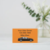 Uberドライバー大胆シンプル名刺 名刺 (スタンド正面)