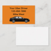 Uberドライバー大胆シンプル名刺 名刺 (正面/裏面)