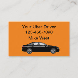 Uberドライバー大胆シンプル名刺 名刺