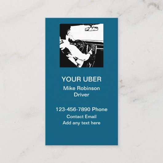 Uberドライバー配車ビジネスカード 名刺 (正面)