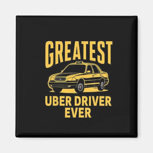 UberドライバEver Uberドライバおもしろい3 マグネット (正面)