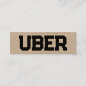 UberドライバQRクラフト スキニー名刺 (正面)