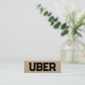 UberドライバQRクラフト スキニー名刺 (スタンド正面)