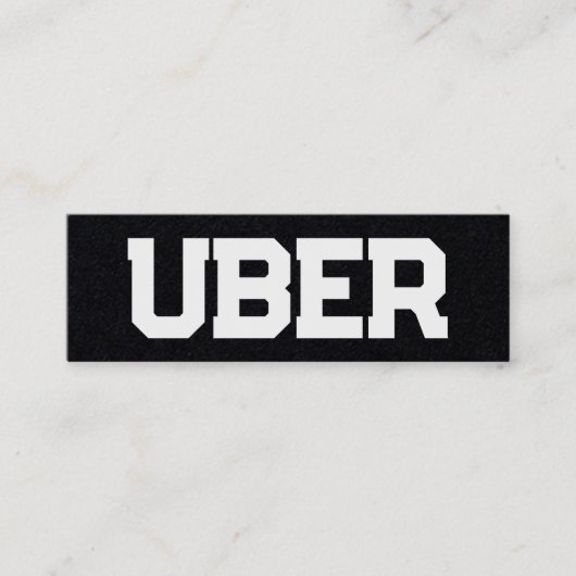 UberドライバQR スキニー名刺 (正面)