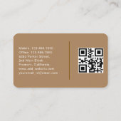 UberドライパーソナライズされたバQRコード 名刺 (裏面)
