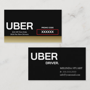 Uberドライモダンバ金ゴールド縁ど紹介 名刺