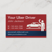 UberドライモダンバQRコード赤 名刺 (正面)