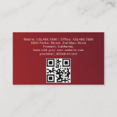 Uberパーソナライズされた名刺 名刺 (裏面)