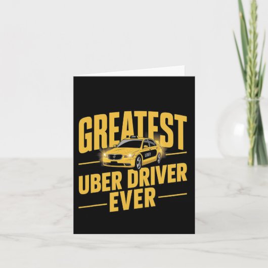 Uber素晴らしドライバEver Uberドライおもしろいバ1 カード (正面)