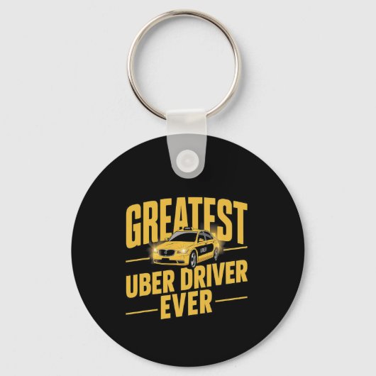 Uber素晴らしドライバEver Uberドライおもしろいバ1 キーホルダー (正面)