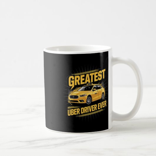 Uber素晴らしドライバEver Uberドライおもしろいバ1 コーヒーマグカップ (右)