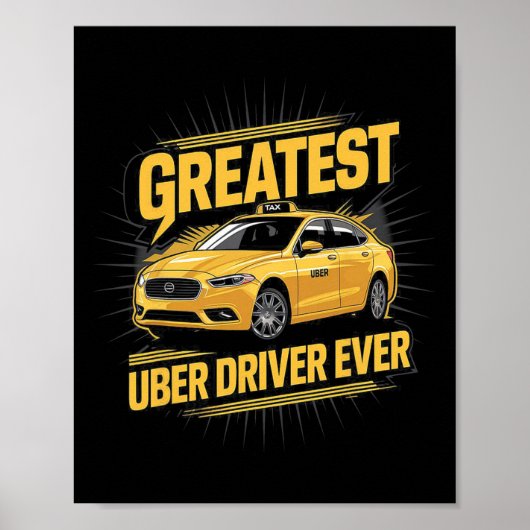 Uber素晴らしドライバEver Uberドライおもしろいバ1 ポスター (正面)