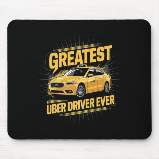 Uber素晴らしドライバEver Uberドライおもしろいバ1 マウスパッド (正面)