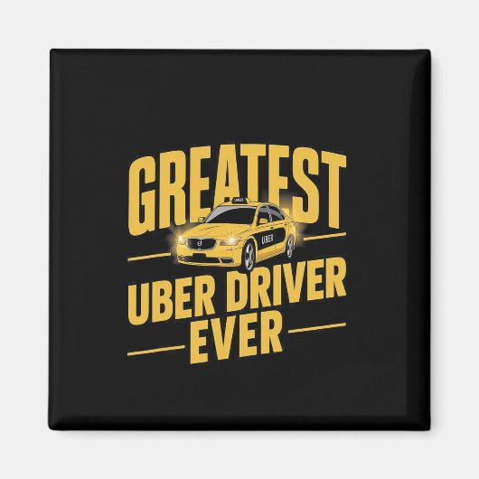 Uber素晴らしドライバEver Uberドライおもしろいバ1 マグネット (正面)