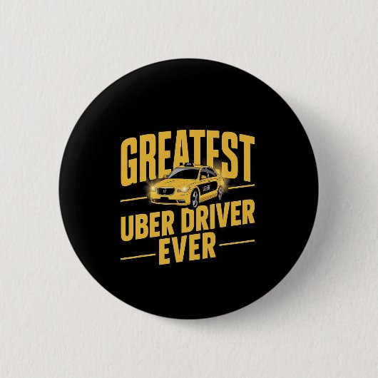 Uber素晴らしドライバEver Uberドライおもしろいバ1 缶バッジ (正面)