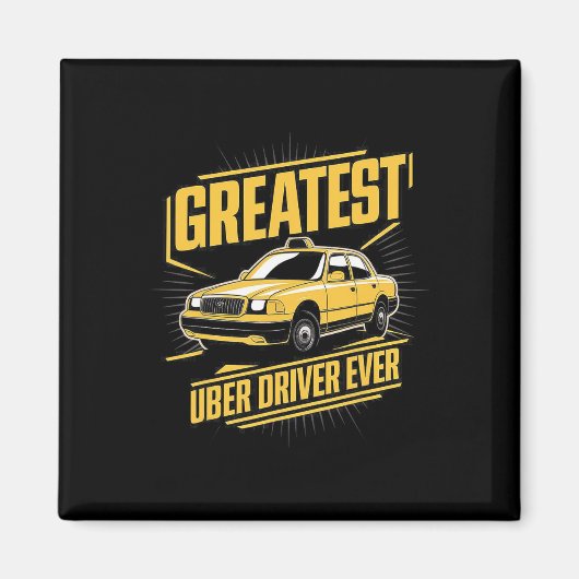 Uber素晴らしドライバEver Uberドライおもしろいバ マグネット (正面)