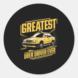 Uber素晴らしドライバEver Uberドライおもしろいバ ラウンドシール