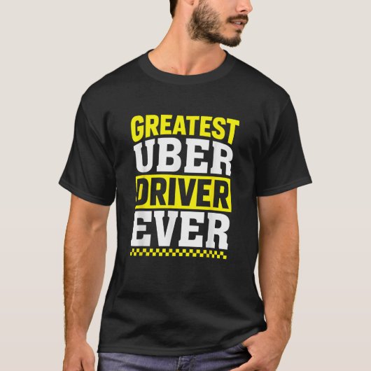 Uber素晴らしドライバEver Uberドライおもしろいバ Tシャツ (正面)