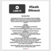 Uber Flash Direct Diretrizes シール (シート)