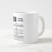 Uber Flash Direct Diretrizes ジャンボコーヒーマグカップ (正面右)
