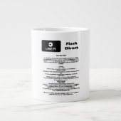 Uber Flash Direct Diretrizes ジャンボコーヒーマグカップ (正面)