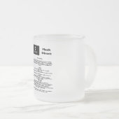 Uber Flash Direct Diretrizes フロストグラスマグカップ (正面右)