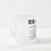 Uber Flash Direct Diretrizes フロストグラスマグカップ (正面左)