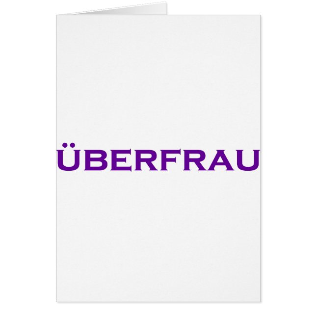 Uberfrau - Superwoman! (正面)
