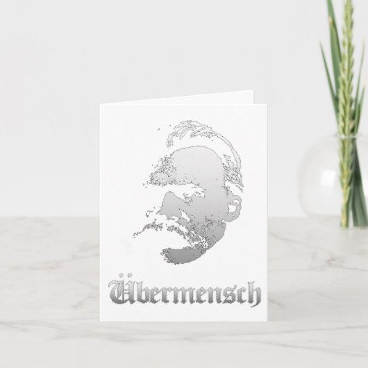 Ubermensch – フリードリッヒ最高のニーチェドイツフィロ カード (正面)