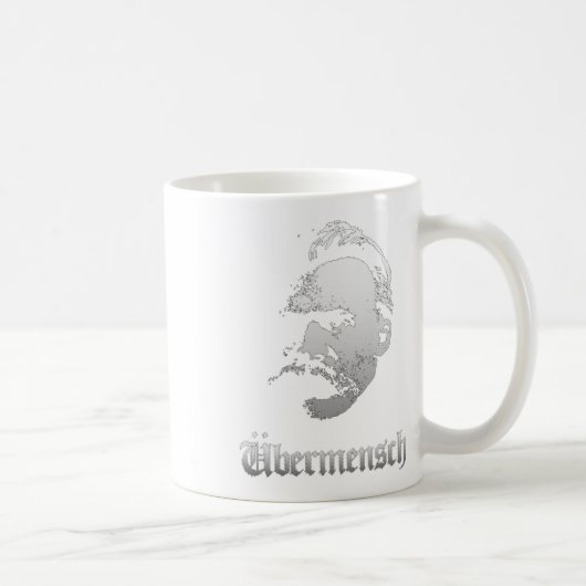 Ubermensch – Friedrich Nietzsche Best German Philo コーヒーマグカップ (右)