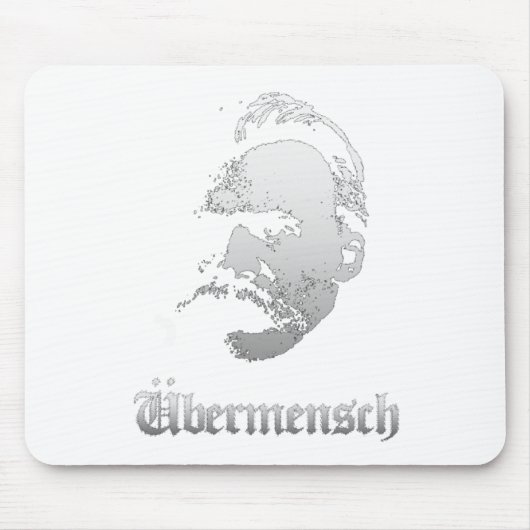 Ubermensch – Friedrich Nietzsche Best German Philo マウスパッド (正面)