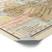 Ubersicht der Erde – 地球の地図の概要 ポスター (角)