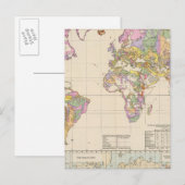 Ubersicht der Erde – 地球の地図の概要 ポストカード (正面/裏面)