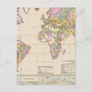 Ubersicht der Erde – 地球の地図の概要 ポストカード