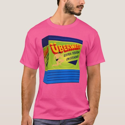 Uberweiss Laundry Detergent retro Tシャツ (正面)