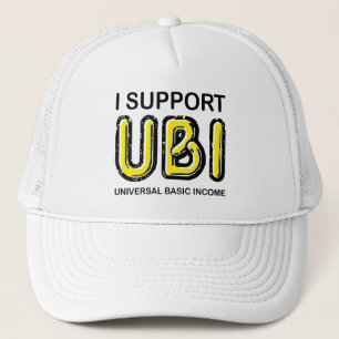 UBIユニバーサル·ベーシック·インカム·ネオン·ライトをサポート キャップ