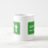 Ubon Ratchathani Ahead ⚠タイの交通標識⚠ コーヒーマグカップ (中央)