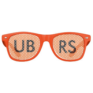 UBRSのパーティーの陰! オレンジ レトロサングラス