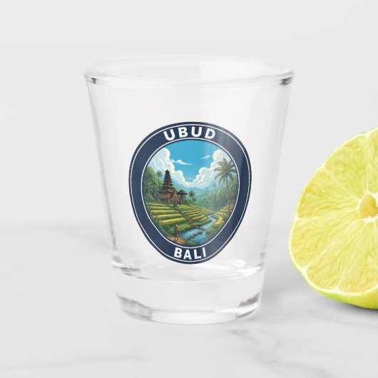 Ubud Bali Indonesia Travel ショットグラス (正面)