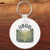 Ubud Li Rice Fields Jungle Meditation Yoga キーホルダー (正面)